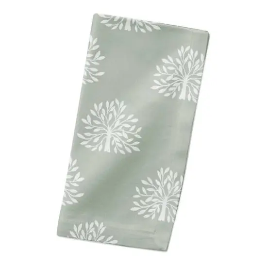 Blooming Bush Cotton Twill Napkin Sage {3}