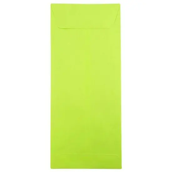 JAM Paper 5" x 11.5" Ultra Lime Green Policy Business Envelopes {1}