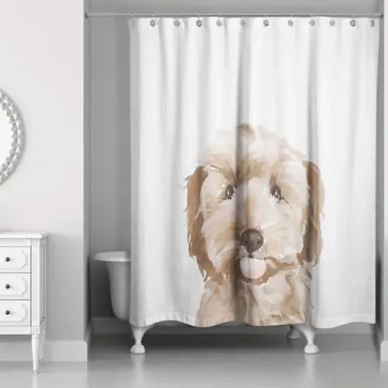 Sweet Puppy 71" x 74" Shower Curtain {1}