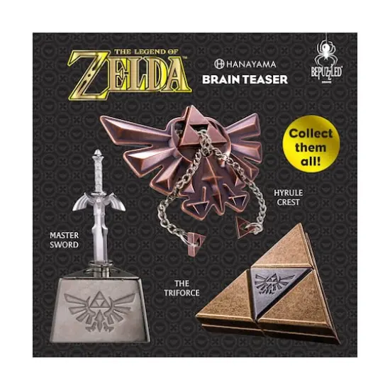 Hanayama Level 5 Cast Puzzle - The Legend of Zelda: The Triforce {8}