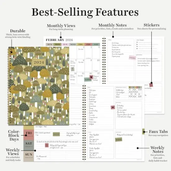TF Publishing 2024 Fungi Large Planner {7}