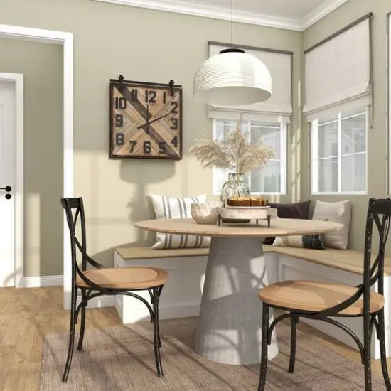 13" Cream Mango Wood Tray with Black Metal Leg {17}