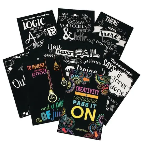 S&S&reg; Worldwide Motivational Velvet Art Posters, 8ct. {1}