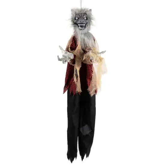 4ft. Animated Hanging Werewolf Halloween Decoration {1}