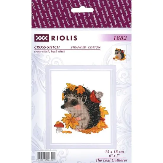 RIOLIS Leaf Gatherer Cross Stitch Kit {1}
