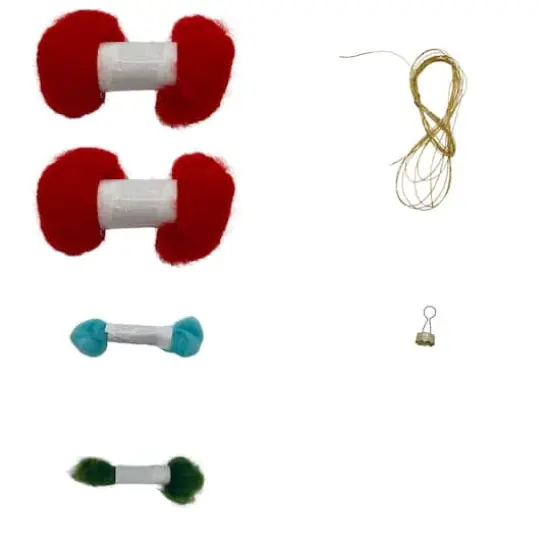 Christmas Peppermint Plaid Ball Ornament Felting Kit by Loops & Threads&reg; {4}