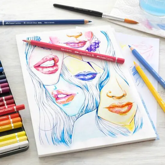 Faber-Castell Albrecht Durer 60 Color Watercolor Pencil Set in Metal Case {3}