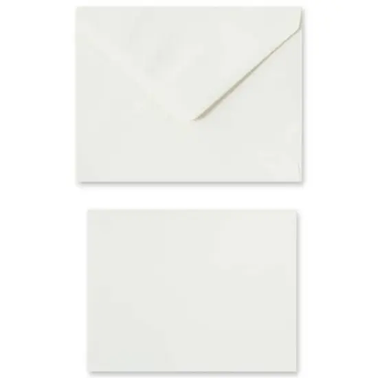 50 Sets of Ivory Flat Cards & Envelopes by Recollections&trade;, 4.25" x 5.5" {5}