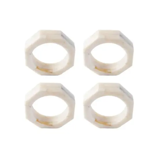Hello Honey&reg; Cream Octagon Napkin Rings, 4ct. {9}