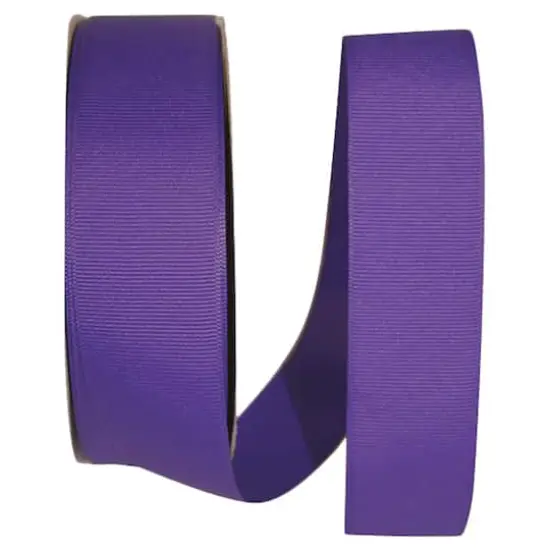 Reliant 1.5" x 50yd. Grosgrain Solid Ribbon Regal Purple {1}