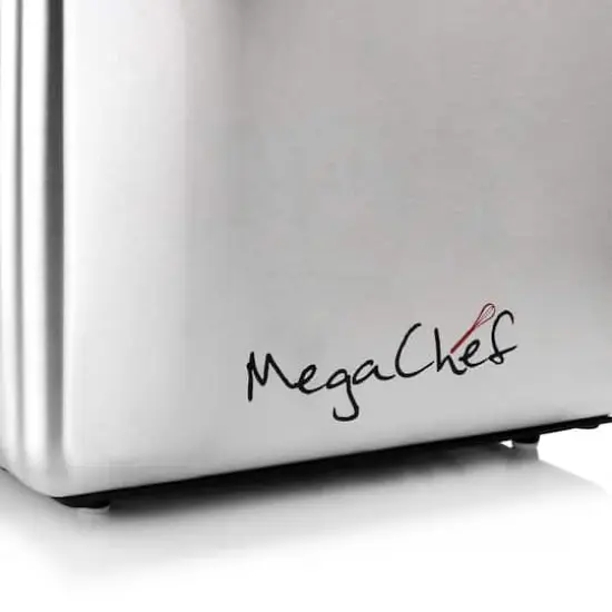 MegaChef Silver 4 Slice Toaster in Stainless Steel {3}