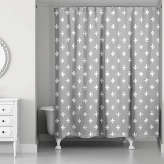 Crosses Shower Curtain Gary {3}