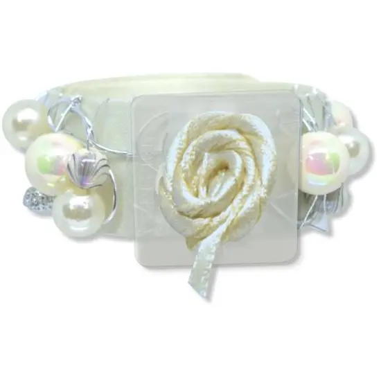 JAM Paper Angelyn New Style Flower Bracelet Ivory {1}