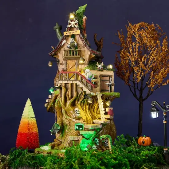 Lemax&reg; Spooky Town&reg; Petrified Forest Tree House {3}