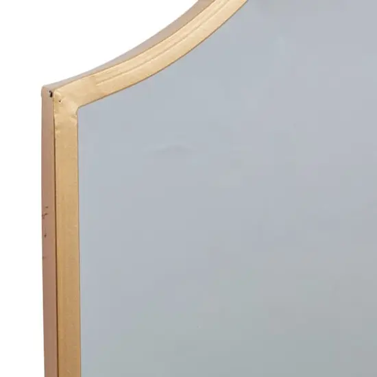 31'' Gold Traditional Metal Trifold Wall Mirror {4}