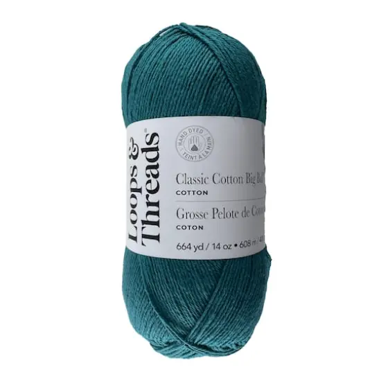 Classic Cotton Big Ball&trade; Solid Yarn by Loops & Threads&reg; Peacock {1}