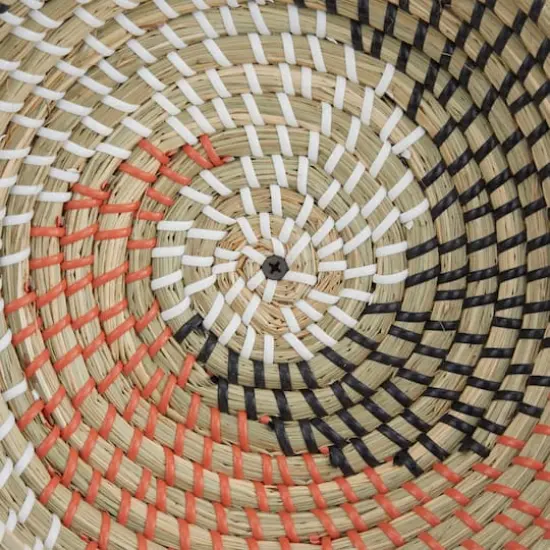 Set of 6 Brown Seagrass Eclectic Wall Decor, 14" x 14" x 3" {7}