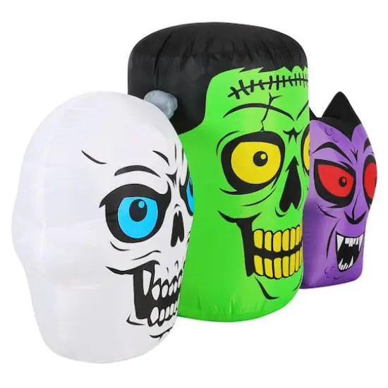 6ft. Airflowz Inflatable Halloween Monster Trio {4}