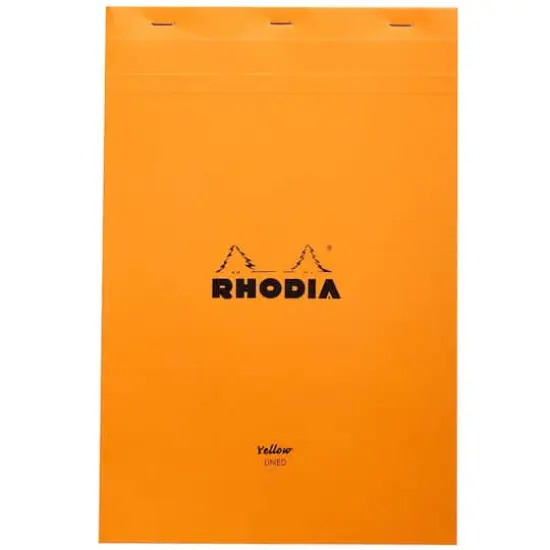 Rhodia&reg; Orange Lined Stapled Pad {1}