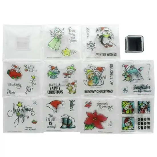 Stampendous&reg; Mini Fran's Winter Clear Stamps Display Set {3}