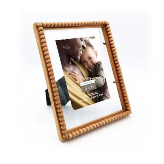 Expressions&trade; 6" x 8" Natural Beaded Float Frame by Studio D&eacute;cor&reg; {6}