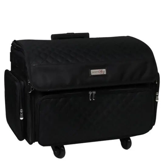 Everything Mary Black Quilted Deluxe Sewing Machine Storage Case {1}