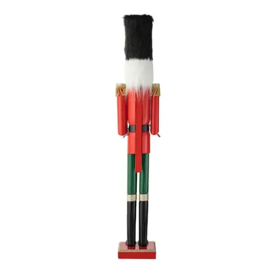 Glitzhome&reg; 42" Wooden Christmas Soldier Nutcracker {8}