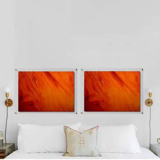 Cool Modern Frames 4 Pack Double Panel Acrylic Float Frames Gold {3}