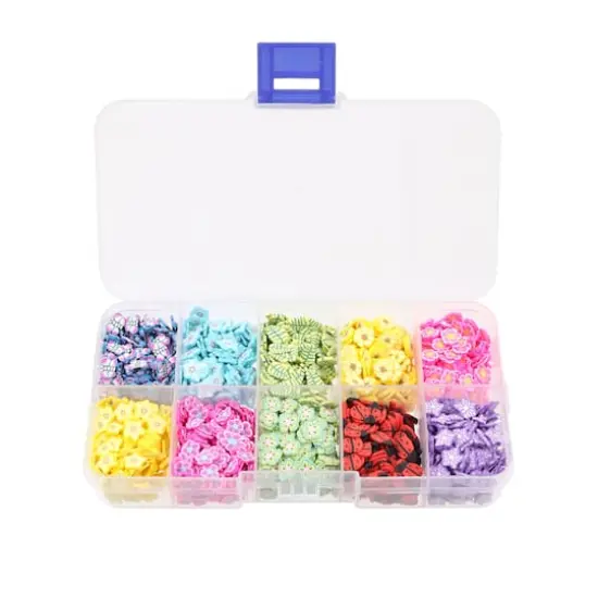 Shaped Clay Glitter 10 Compartment Box by Creatology&trade; {1}