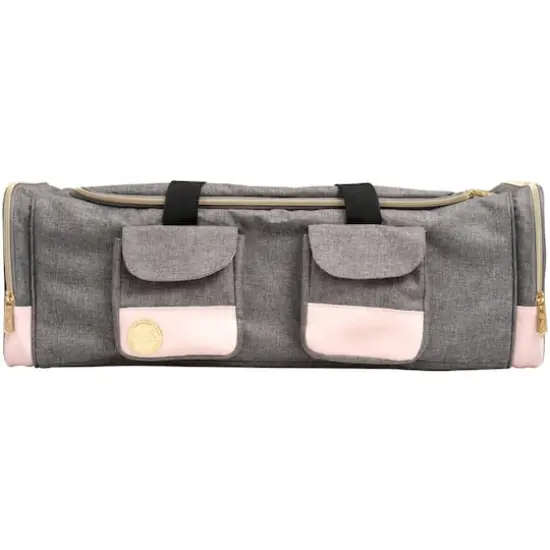 We R Memory Keepers&reg; Pink & Gray Crafter's Machine Tote {3}