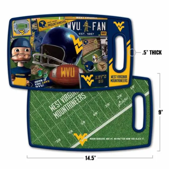 West Virginia Mountaineers Retro Series Cutting Board Assorted {3}