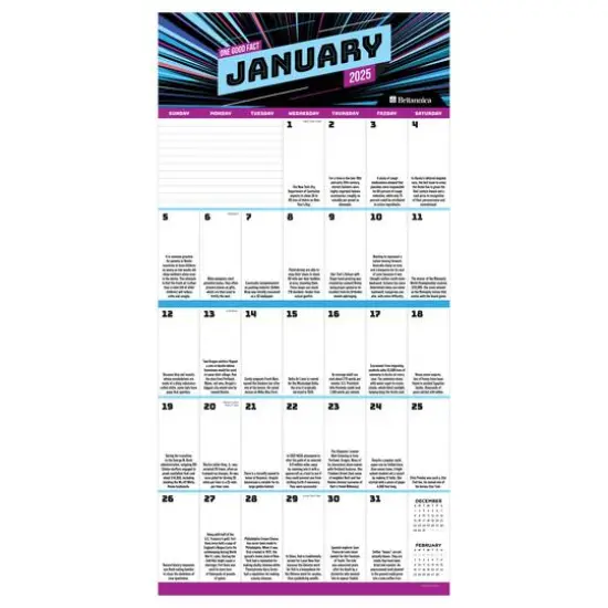 TF Publishing 2025 One Good Fact Wall Calendar {5}