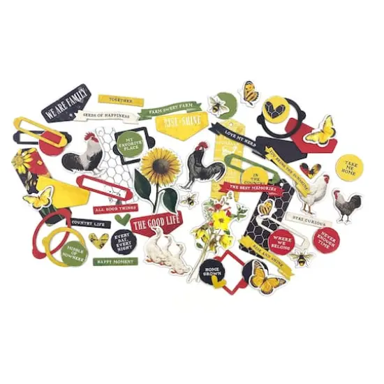 49 And Market Vintage Artistry Countryside Chipboard Bits {3}