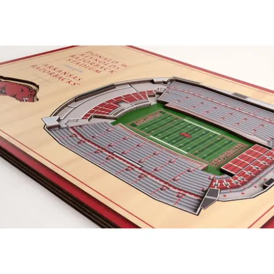 NCAA 3D StadiumViews Desktop Display Arkansas Razorbacks {5}