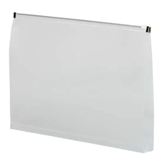 JAM Paper 9.5" x 10.5" Clear Plastic Zip Closure Envelopes, 12ct. {4}