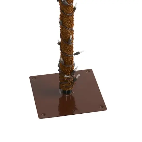 6ft. Pre-Lit Palm Artificial Christmas Tree, Warm White LED Lights {5}