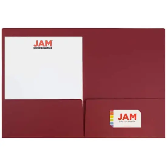 JAM Paper Premium Matte 2-Pocket Folders, 6ct. Dark Red {5}