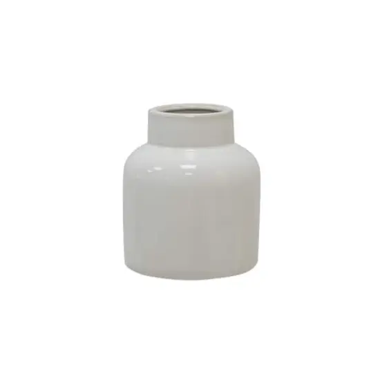 Small White Ceramic Vase by Ashland&reg; {1}