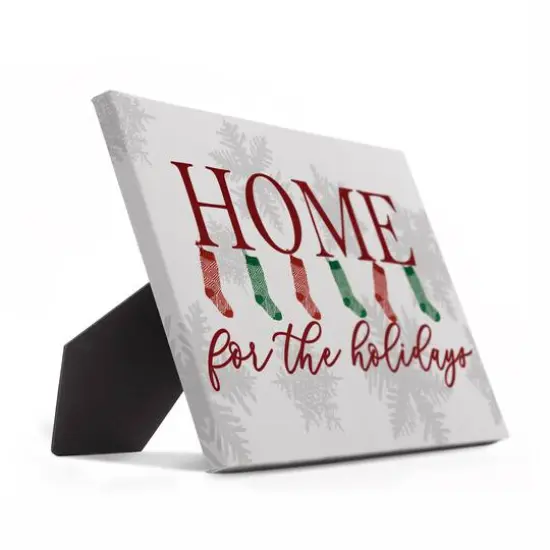 Home For Holidays Stockings Tabletop Canvas {3}