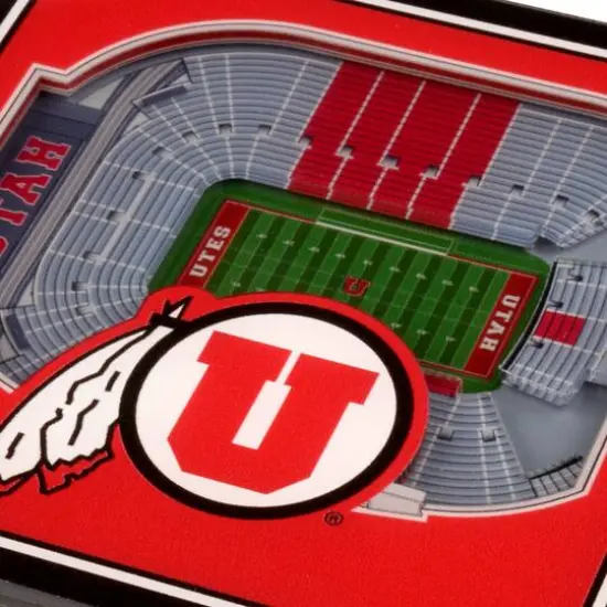 NCAA 3D StadiumView Coasters Utah Utes {5}