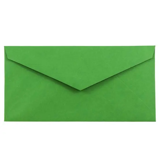 JAM Paper 3.875" x 7.5" Brite Hue Monarch Envelopes, 50ct. Green {1}