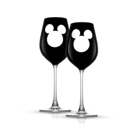 JoyJolt&reg; Disney&reg; 16oz. Luxury Mickey Mouse Crystal Stemmed White Wine Glass, 2ct. {1}