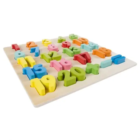 Toy Time Wooden Number Puzzle Board {9}