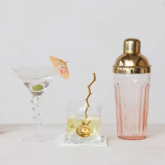 Hello Honey® 6oz. Clear Twisted Stem Martini Glasses, 6ct. {3}