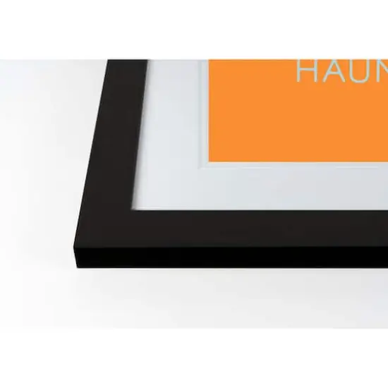 Haunt It Black Framed Print Wall Art {3}