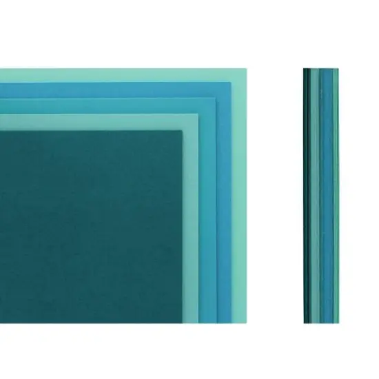 PA Paper&trade; Accents Aqua Stash Pack 12" x 12" Cardstock, 40 Sheets {3}