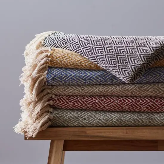 DII&reg; Diamond Throw Barn Red {6}