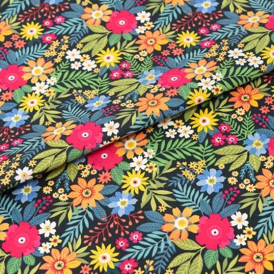 SINGER Blooms & Greenery Cotton Fabric {3}