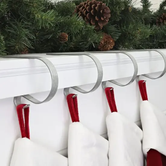 Original MantleClip&reg; Galvanized Stocking Holders, 4ct. {3}