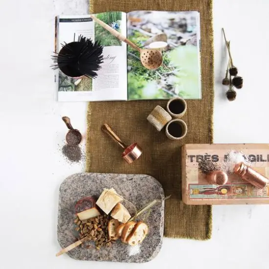 Hello Honey&reg; 3.5" Hammered Copper Finish Salt & Pepper Shaker Set {3}